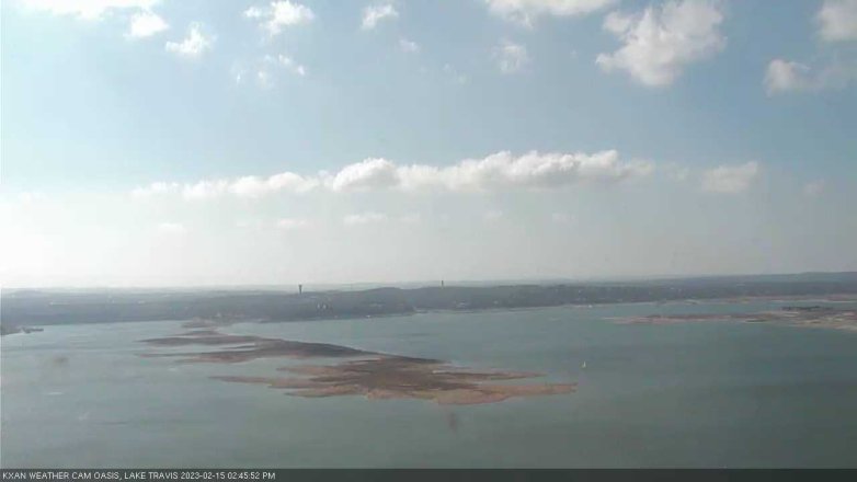 Lake Travis webcam, February 15, 2023 2:45 PM CT