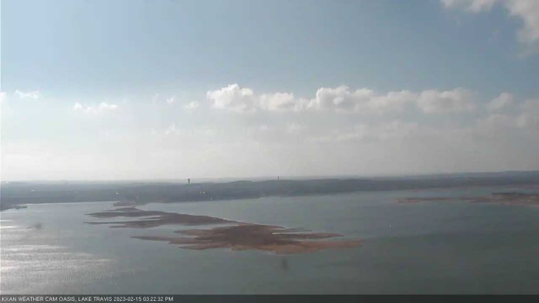 Lake Travis webcam, February 15, 2023 3:25 PM CT