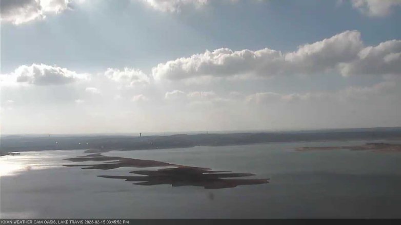 Lake Travis webcam, February 15, 2023 3:45 PM CT