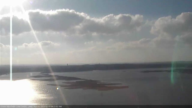 Lake Travis webcam, February 15, 2023 4:25 PM CT
