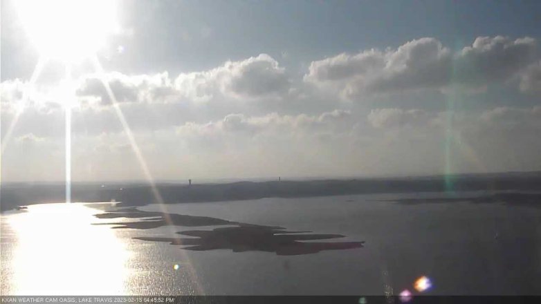 Lake Travis webcam, February 15, 2023 4:45 PM CT