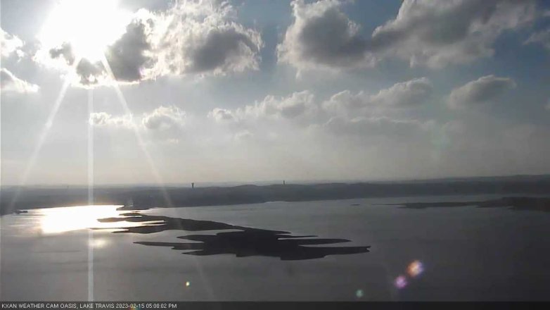 Lake Travis webcam, February 15, 2023 5:00 PM CT