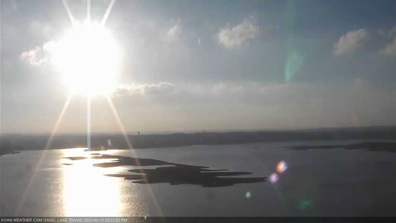 Lake Travis webcam, February 15, 2023 5:25 PM CT
