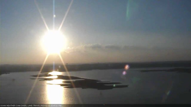 Lake Travis webcam, February 15, 2023 5:45 PM CT