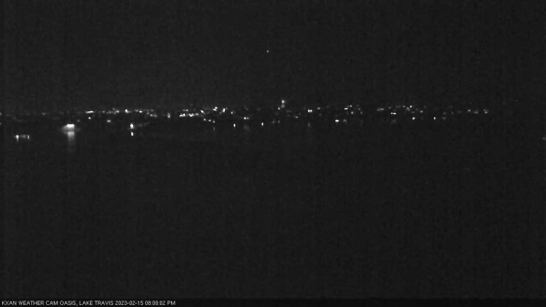 Lake Travis webcam, February 15, 2023 8:00 PM CT