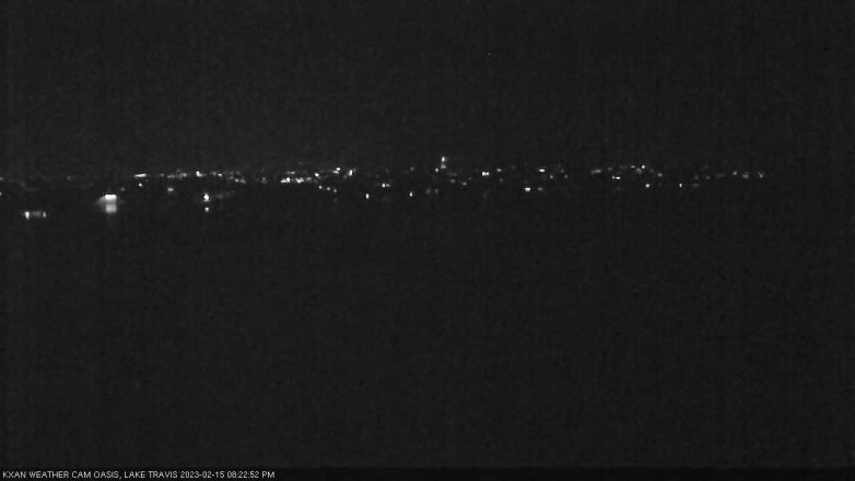 Lake Travis webcam, February 15, 2023 8:25 PM CT