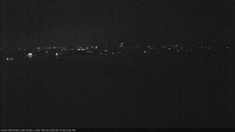 Lake Travis webcam, February 15, 2023 9:25 PM CT