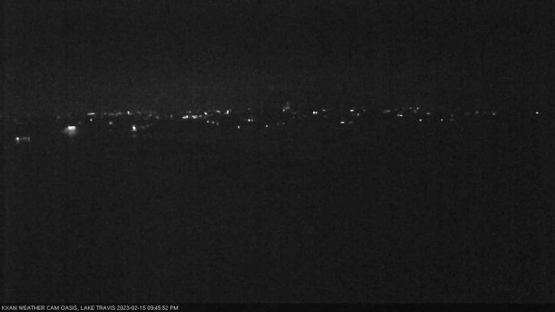 Lake Travis webcam, February 15, 2023 9:45 PM CT