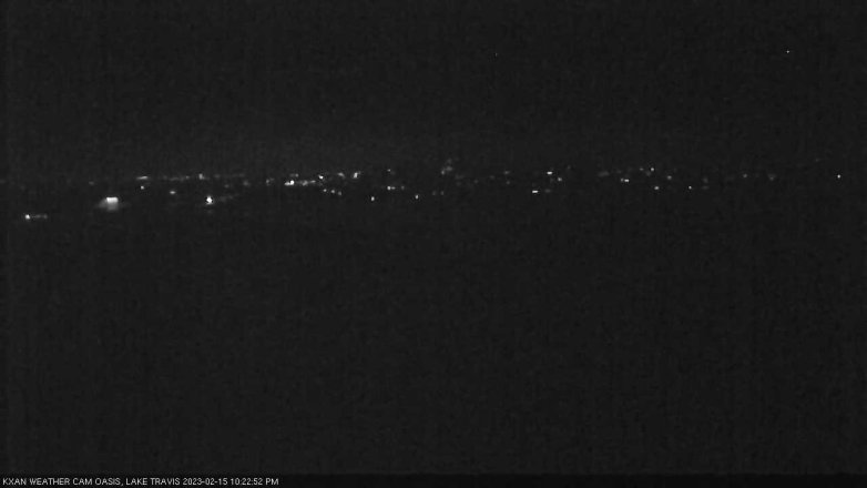 Lake Travis webcam, February 15, 2023 10:25 PM CT
