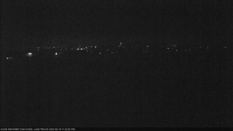 Lake Travis webcam, February 15, 2023 11:25 PM CT