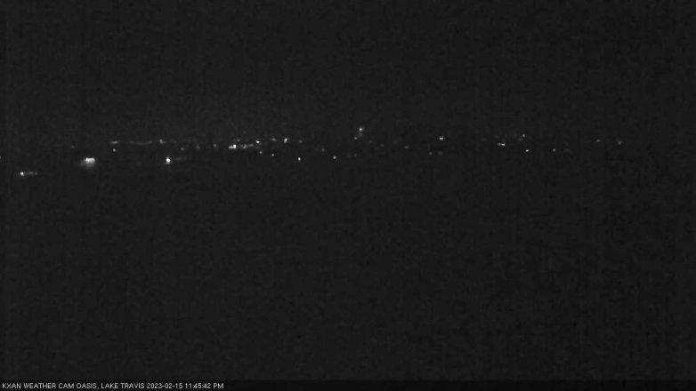 Lake Travis webcam, February 15, 2023 11:45 PM CT