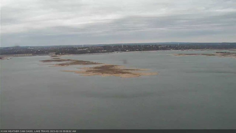 Lake Travis webcam, February 16, 2023 9:00 AM CT