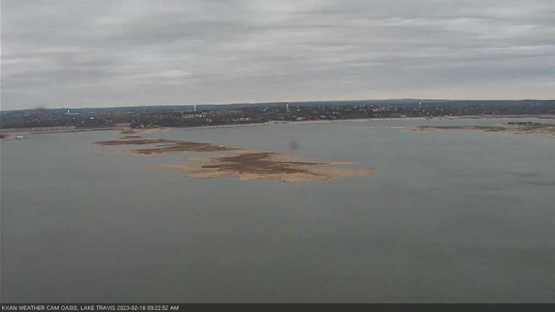 Lake Travis webcam, February 16, 2023 9:25 AM CT