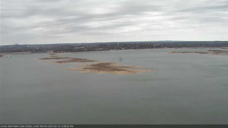 Lake Travis webcam, February 16, 2023 12:00 PM CT