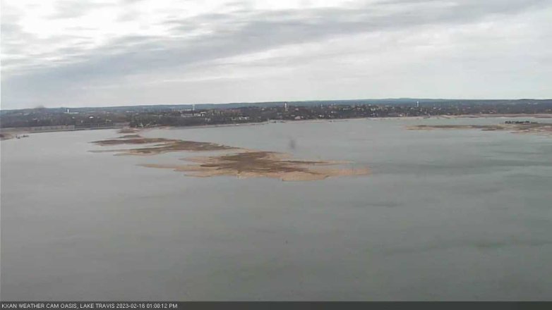 Lake Travis webcam, February 16, 2023 1:00 PM CT