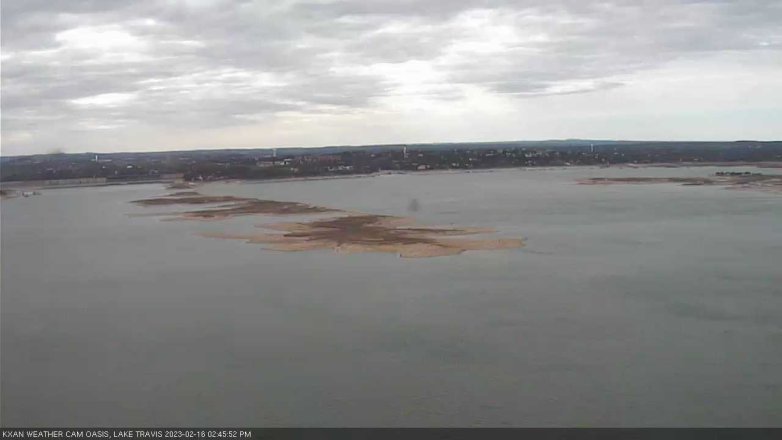 Lake Travis webcam, February 16, 2023 2:45 PM CT