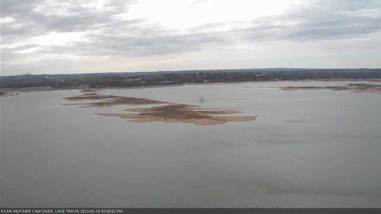 Lake Travis webcam, February 16, 2023 3:00 PM CT