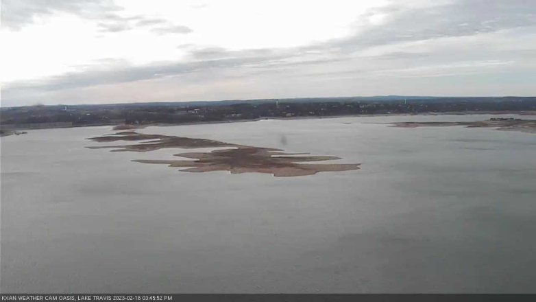 Lake Travis webcam, February 16, 2023 3:45 PM CT