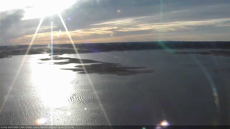 Lake Travis webcam, February 16, 2023 5:25 PM CT