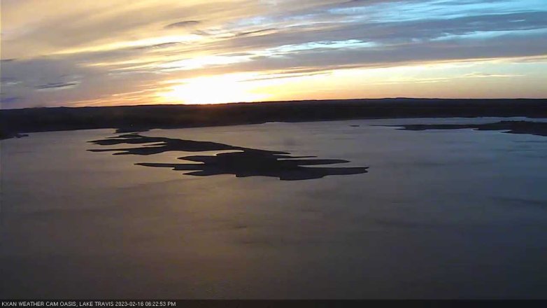 Lake Travis webcam, February 16, 2023 6:25 PM CT