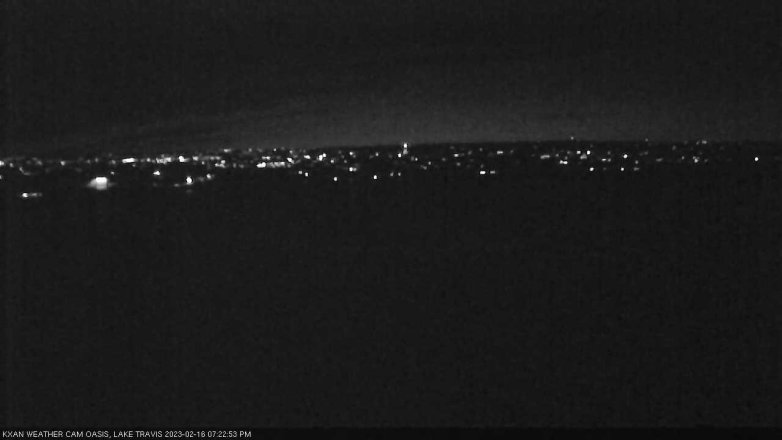 Lake Travis webcam, February 16, 2023 7:25 PM CT