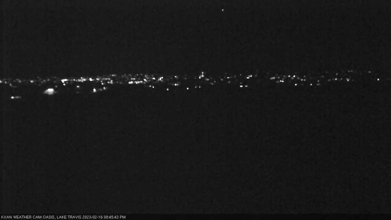 Lake Travis webcam, February 16, 2023 8:45 PM CT
