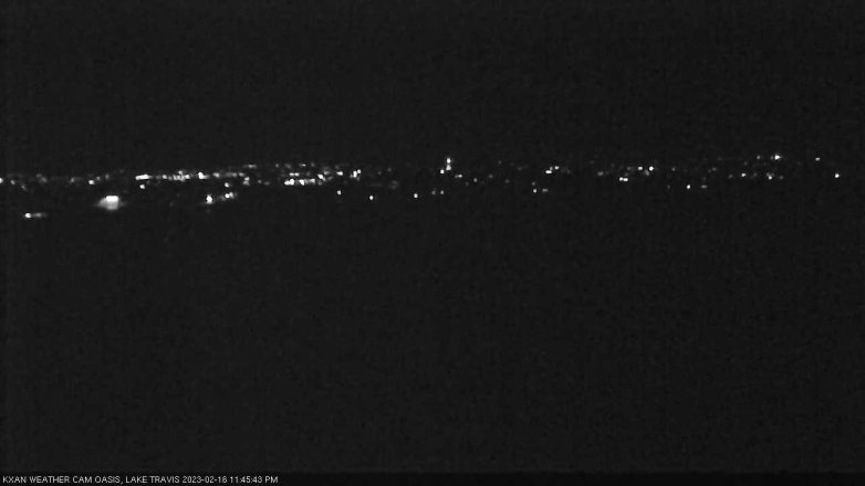 Lake Travis webcam, February 16, 2023 11:45 PM CT