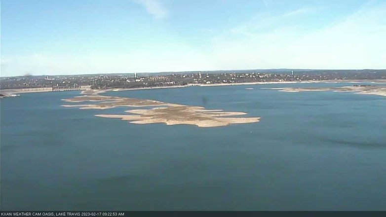 Lake Travis webcam, February 17, 2023 9:25 AM CT