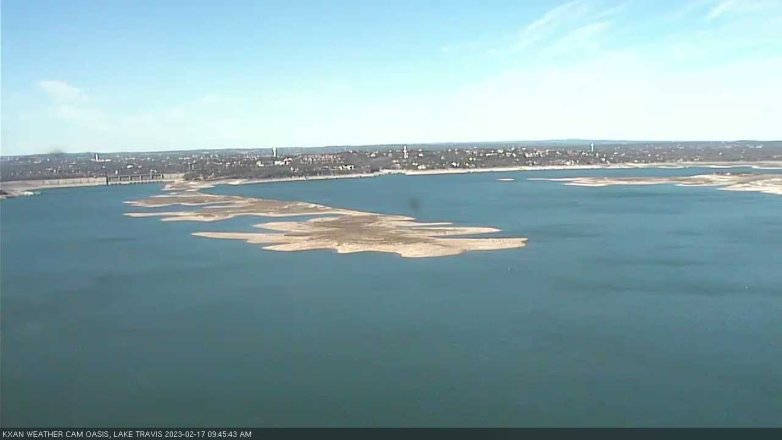 Lake Travis webcam, February 17, 2023 9:45 AM CT