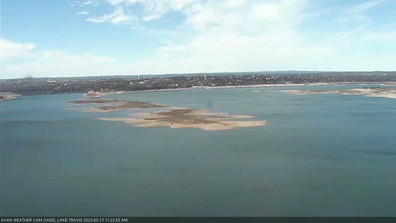 Lake Travis webcam, February 17, 2023 11:25 AM CT