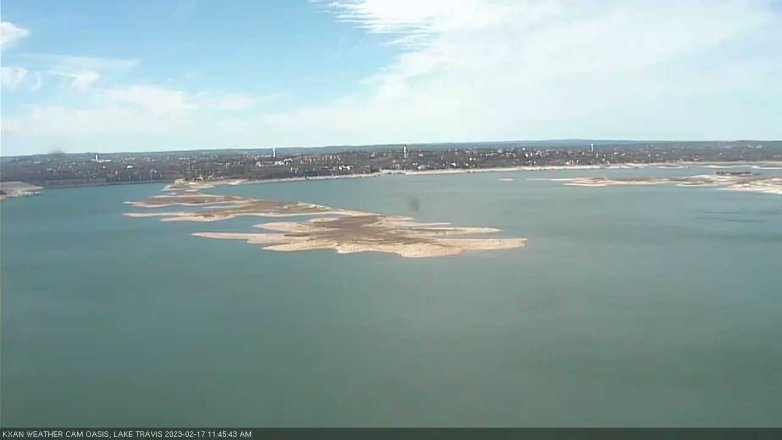 Lake Travis webcam, February 17, 2023 11:45 AM CT