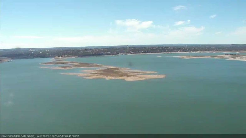 Lake Travis webcam, February 17, 2023 1:45 PM CT