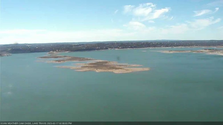 Lake Travis webcam, February 17, 2023 2:00 PM CT