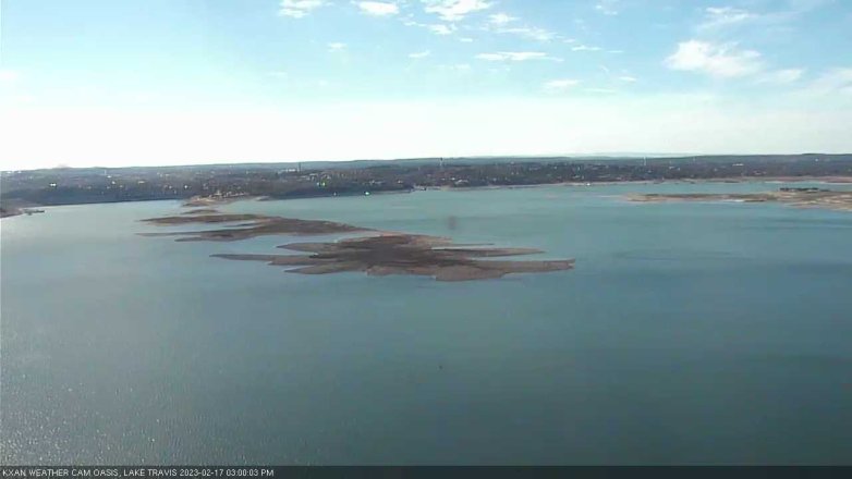 Lake Travis webcam, February 17, 2023 3:00 PM CT