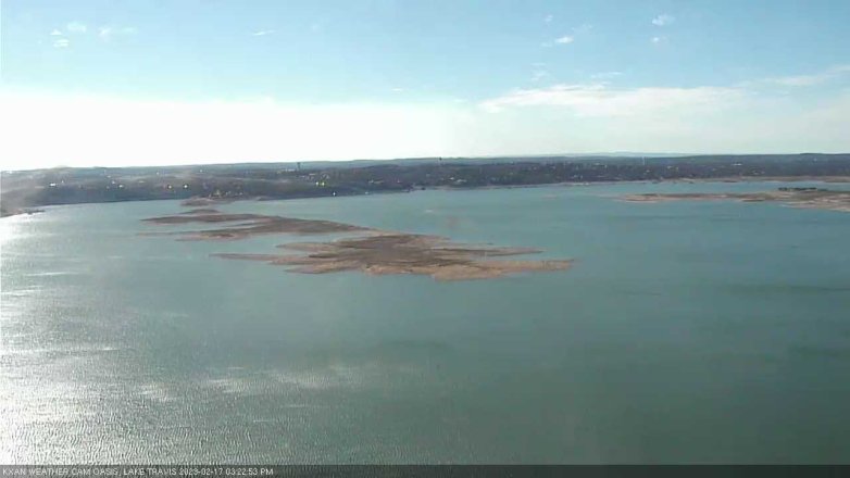 Lake Travis webcam, February 17, 2023 3:25 PM CT