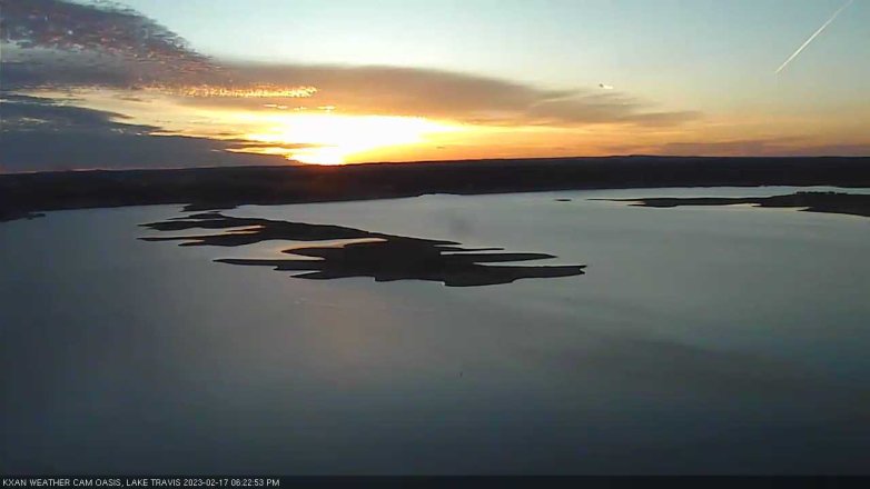 Lake Travis webcam, February 17, 2023 6:25 PM CT