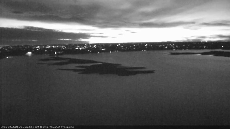 Lake Travis webcam, February 17, 2023 7:00 PM CT
