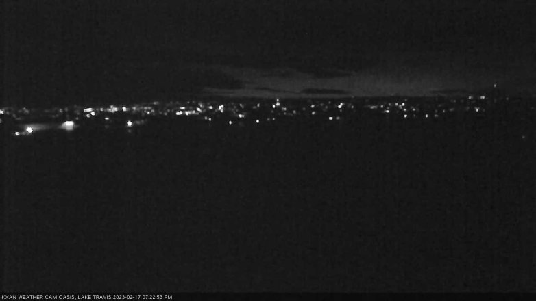 Lake Travis webcam, February 17, 2023 7:25 PM CT