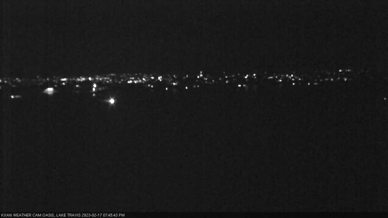 Lake Travis webcam, February 17, 2023 7:45 PM CT