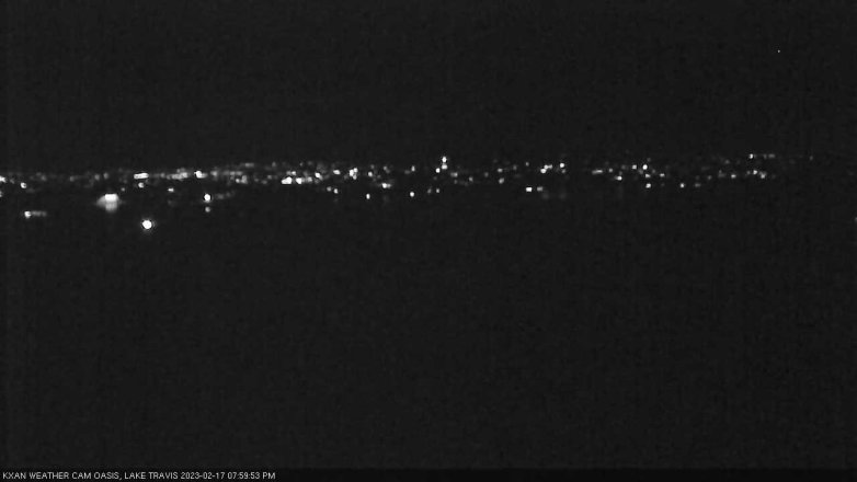 Lake Travis webcam, February 17, 2023 8:00 PM CT