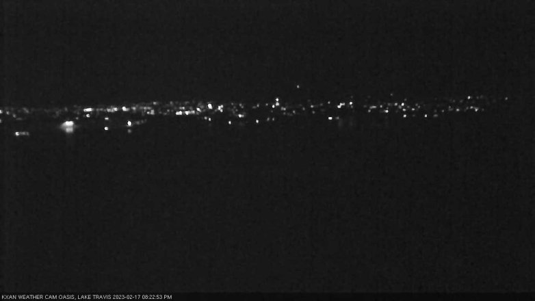 Lake Travis webcam, February 17, 2023 8:25 PM CT