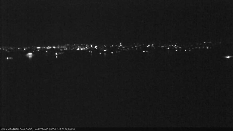 Lake Travis webcam, February 17, 2023 9:00 PM CT