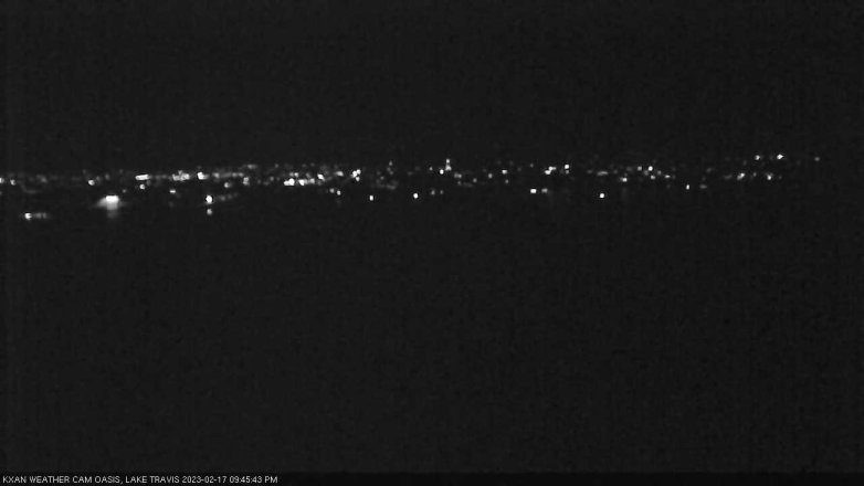 Lake Travis webcam, February 17, 2023 9:45 PM CT