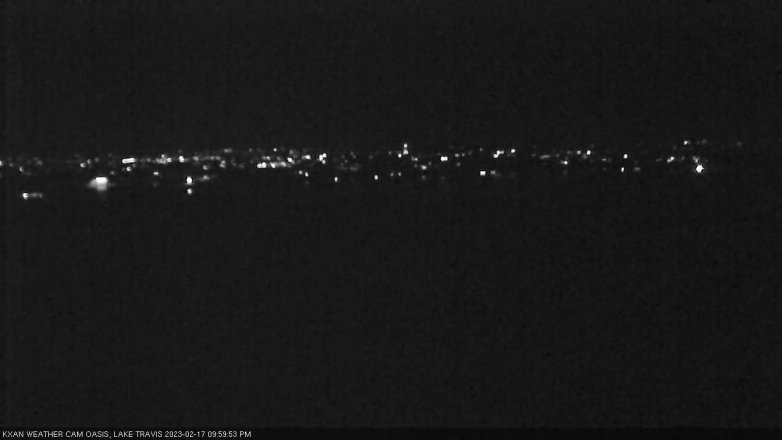 Lake Travis webcam, February 17, 2023 10:00 PM CT