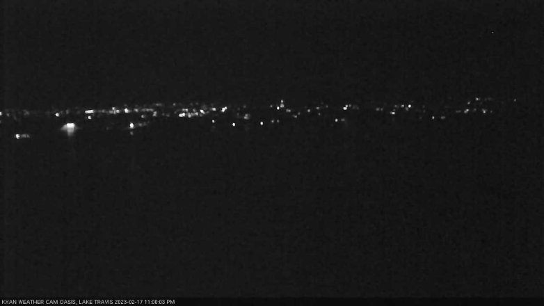 Lake Travis webcam, February 17, 2023 11:00 PM CT