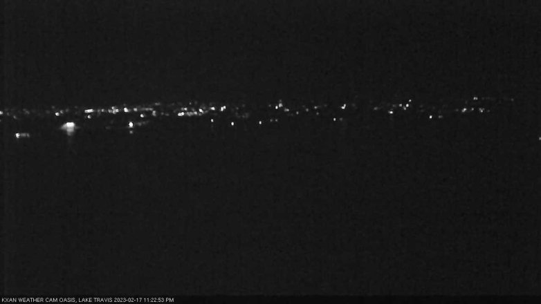 Lake Travis webcam, February 17, 2023 11:25 PM CT