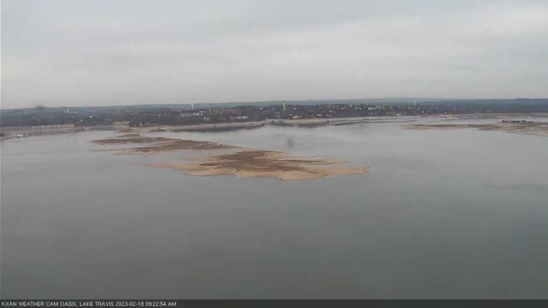 Lake Travis webcam, February 18, 2023 9:25 AM CT