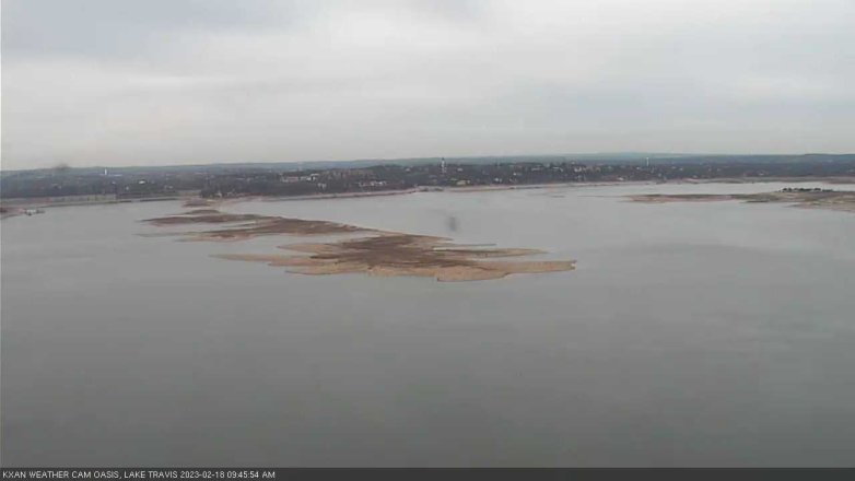 Lake Travis webcam, February 18, 2023 9:45 AM CT