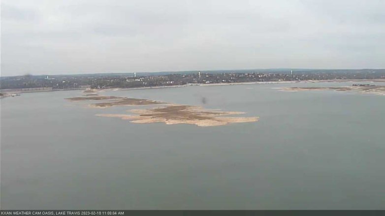 Lake Travis webcam, February 18, 2023 11:00 AM CT