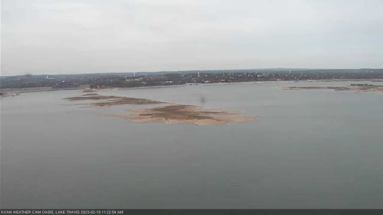 Lake Travis webcam, February 18, 2023 11:25 AM CT
